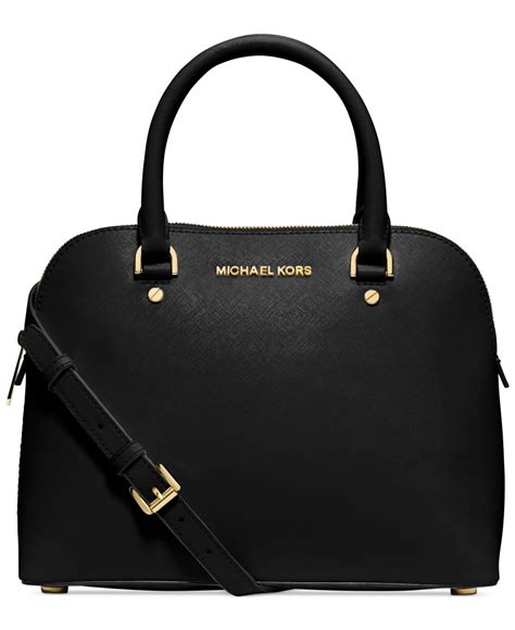 michael kors cindy medium dome satchel black|MICHAEL Michael Kors Cindy Medium Pocket Dome Satchel.